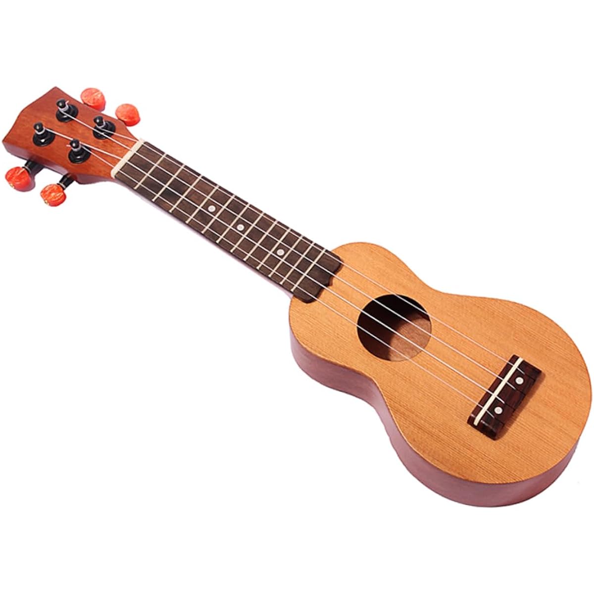 VICASKY 2pcs Party Spruce Ukulele Mini Ukulele Pocket Ukulele Starter Ukulele Rosewood Guitar Hawaiian Soprano Ukulele Mahogany Neck Travel