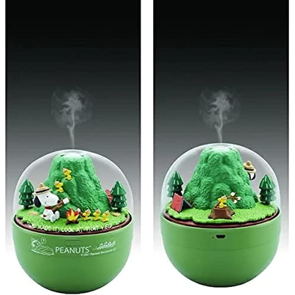 Shine Snoopy Beagle Scout Humidifier 14 x 12 x 12cm Green Plastic 4582319373212