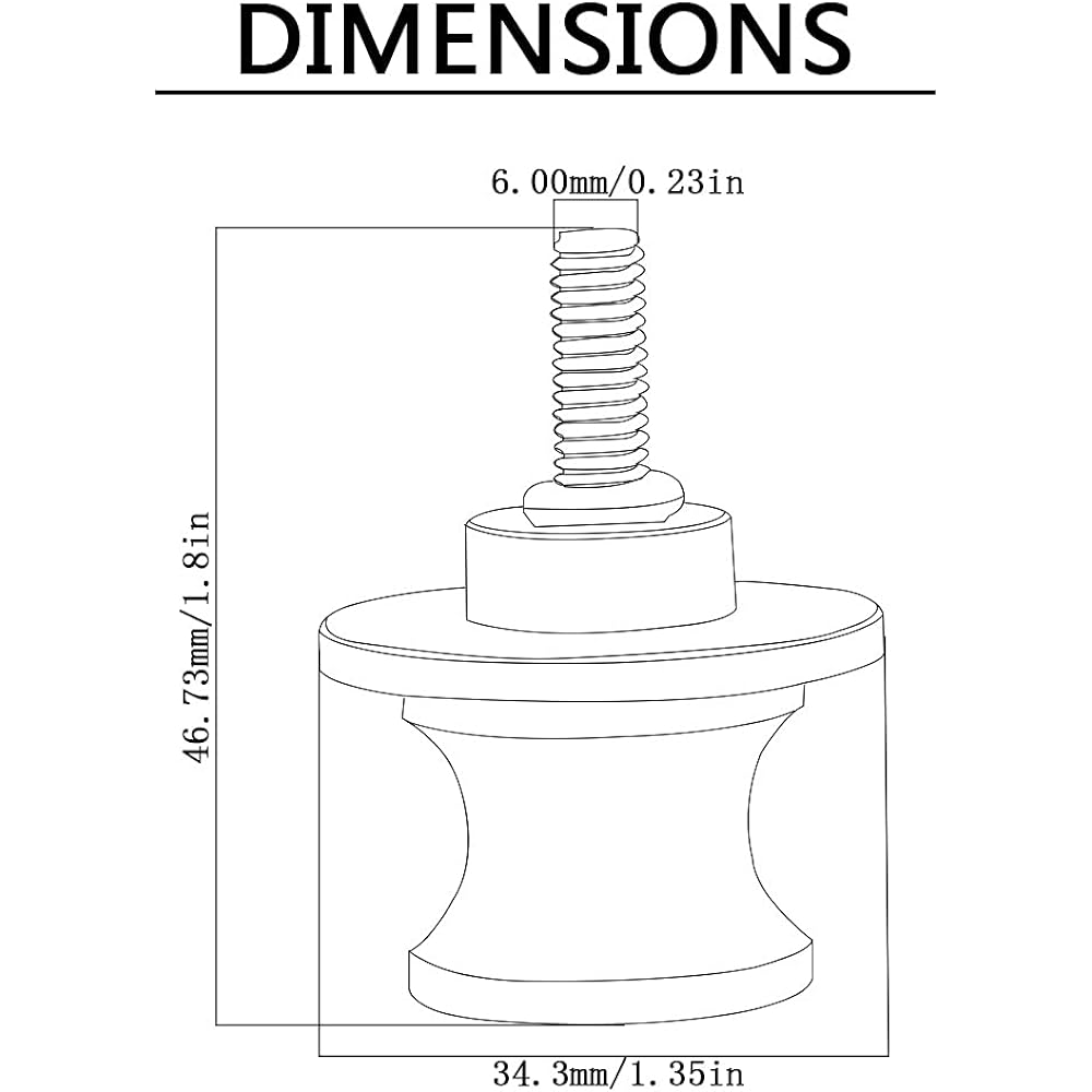 Swing Arm Spool Stand Screw Slider Motorcycle Accessories 6MM Swing Arm Spool Slider Stand Screw For YA-MA-HA MT-07 FZ-07 MT07 FZ07 2013 2014 2015 2016 2017 2018 (Color: Red)