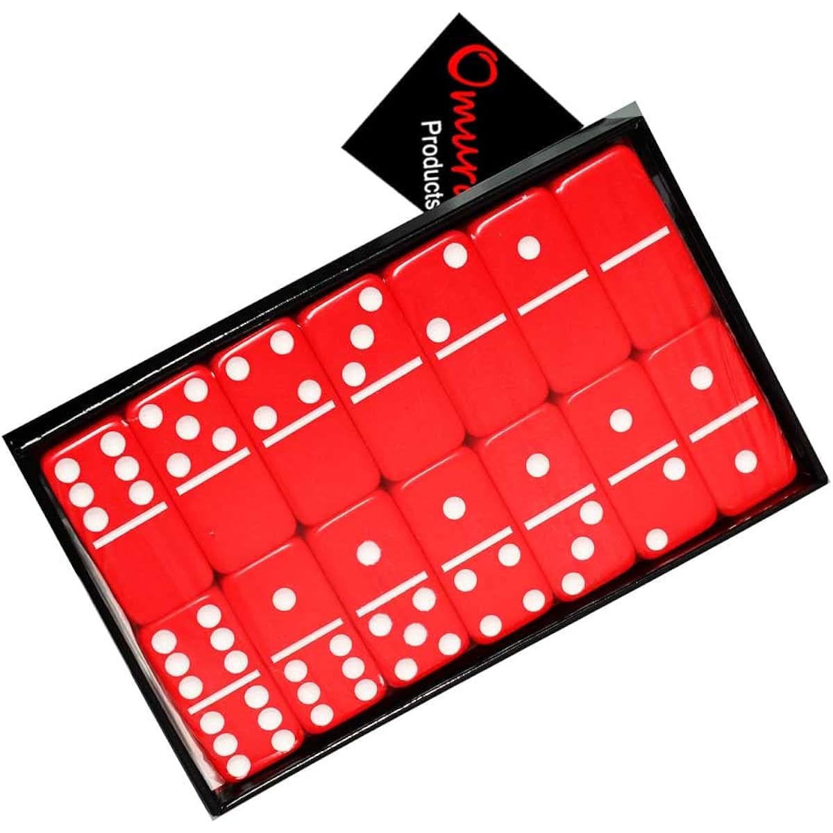 Omura Games | Double 6 Red Jumbo Domino