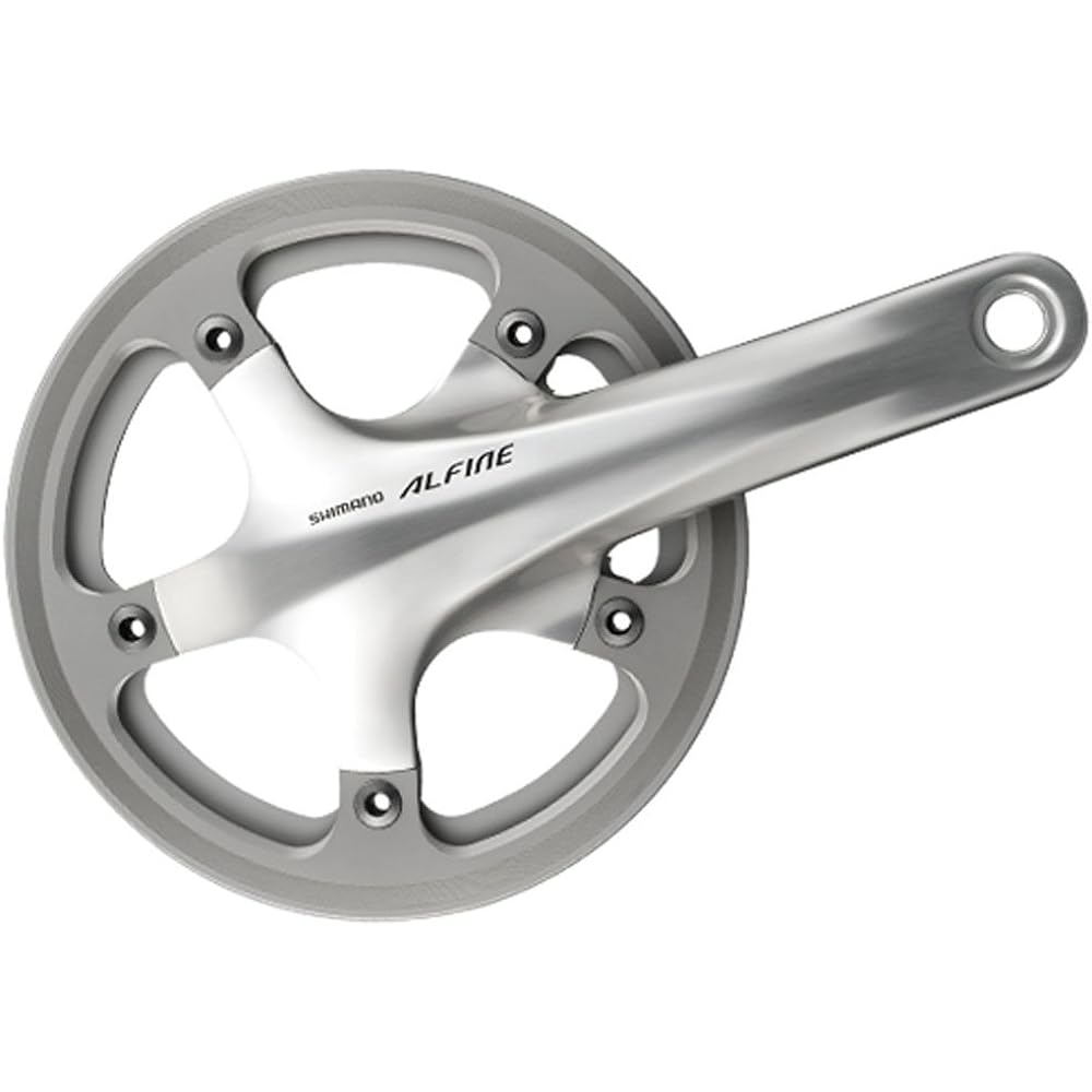 SHIMANO ALFINE FC-S501 Crankset with Chain Guard Double Silver EFCS501CA9C2S
