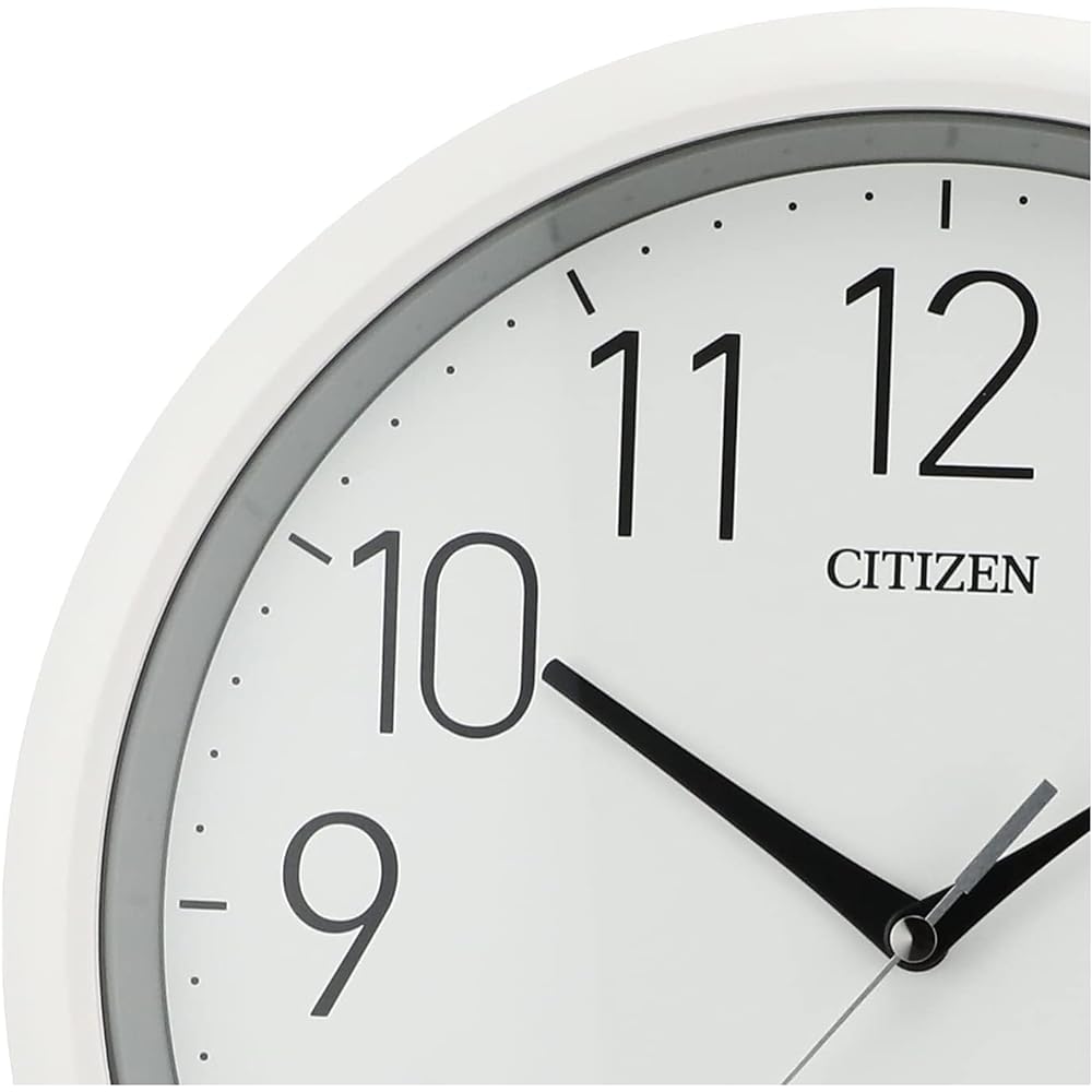 RHYTHM Wall Clock Waterproof Dustproof Indoor Silent Continuous Second Hand White Φ32x5.8cm Citizen CITIZEN 8MG799-003