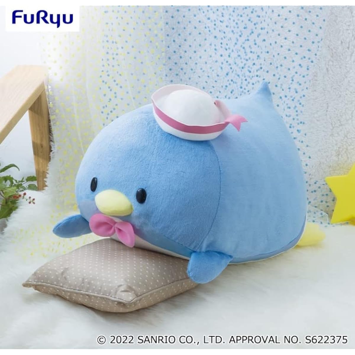 Tuxedo Sam Plush Toy, Sleep Together, Large, Approx. 45cm