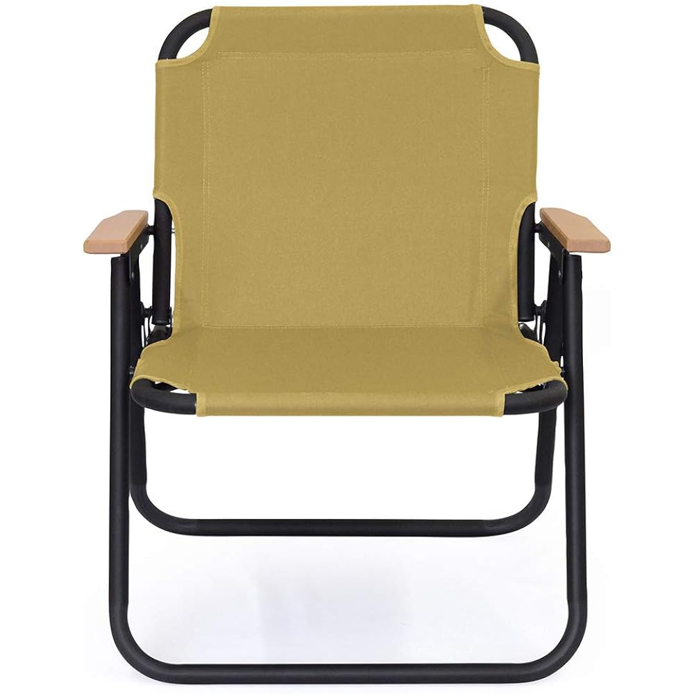 b.c.l Folding Chair 1-seater Tan W65 x D9cm x 71cm Outdoor Camping Chair One Person Festival Folding 127983
