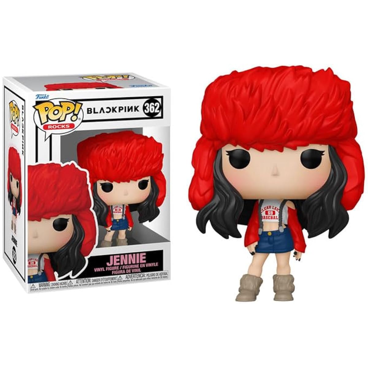 POP Rocks: Blackpink - Jennie Funko Vinyl Figure (Includes Compatible Box Protector Case) Multicolor 3.75"