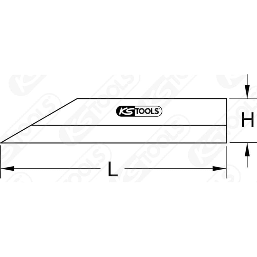 KS TOOLS Precision straight edge 600mm 300.0639