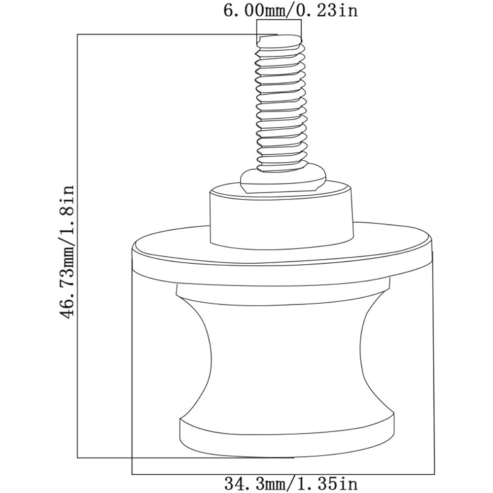 Motorcycle Swing Arm Spool Slider Y-am-ah-a V-MAX VMAX 1200 V-MAX 1200 VMAX 1200 V-max Vmax 1700 Motorcycle Swing Arm Slider Spool Paddock Stand Bobbin Swing Arm (Color : H)