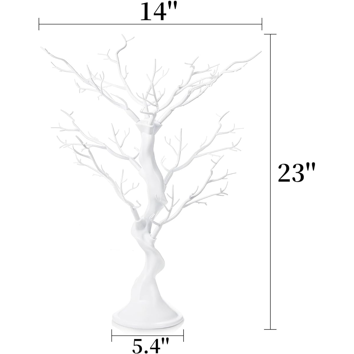 Pumtus Christmas Artificial Tree Branch 23 Inch White Manzanita Wedding Centerpiece Decorative Ornament Display Tree Tabletop Artificial Tree Christmas Birthday Party Home Decor