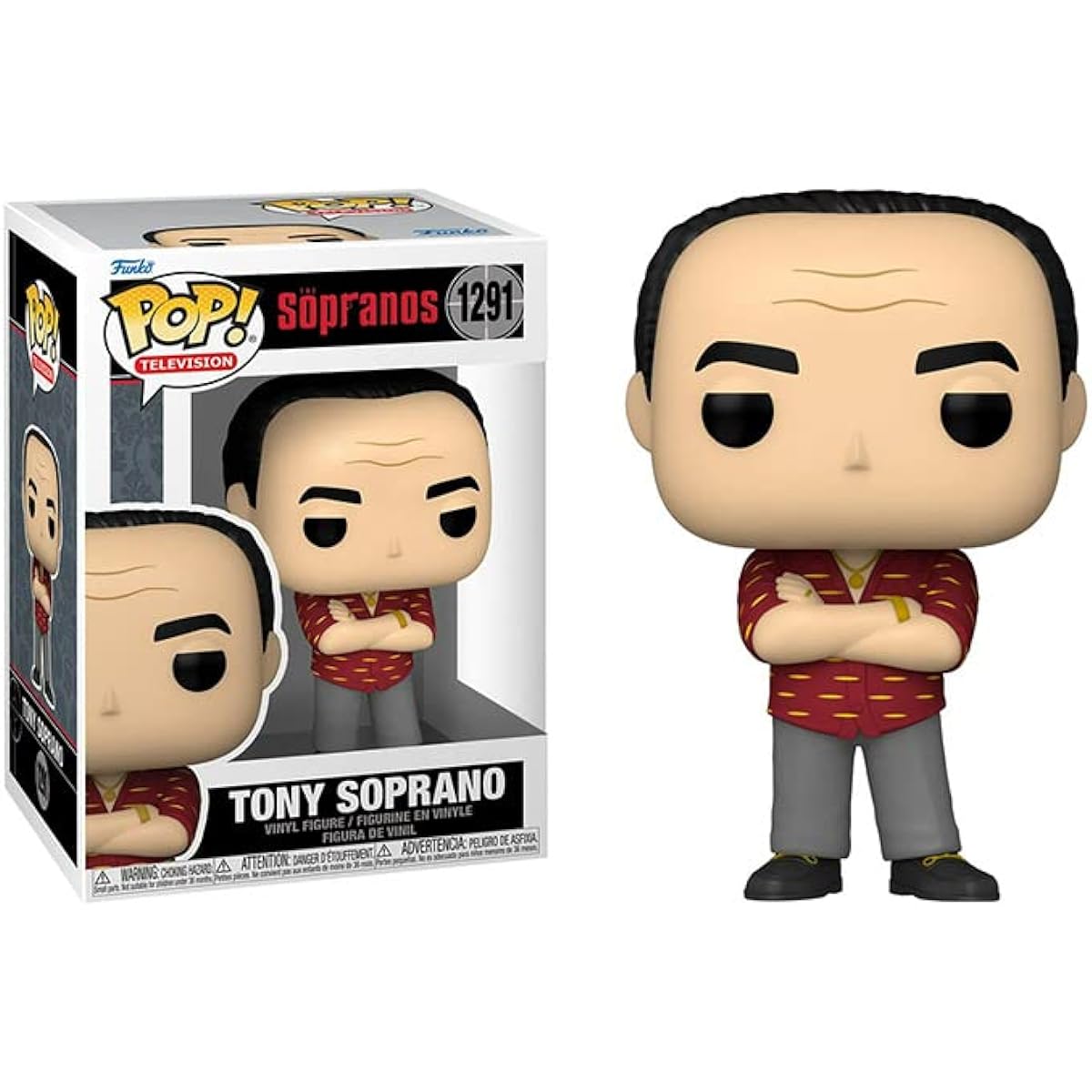 POP The Sopranos - Tony Soprano Funko Vinyl Figure (with Compatible Box Protector Case) Multicolor 3.75"