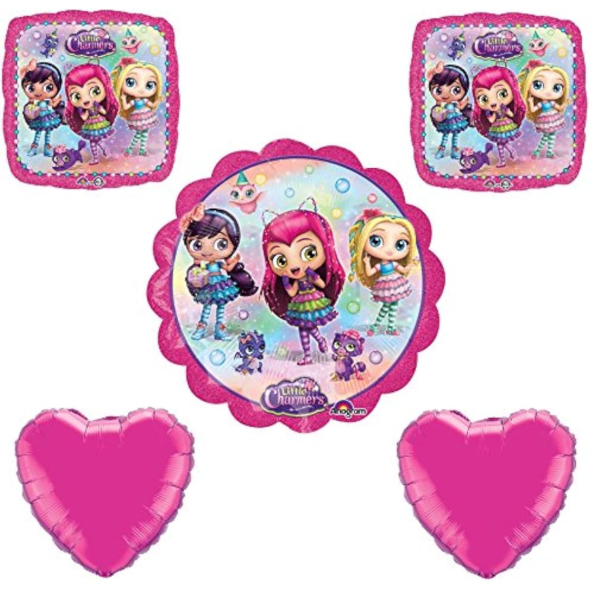 Nickelodeon Little Charmers Party Decorations 5 Piece Balloon Bouquet