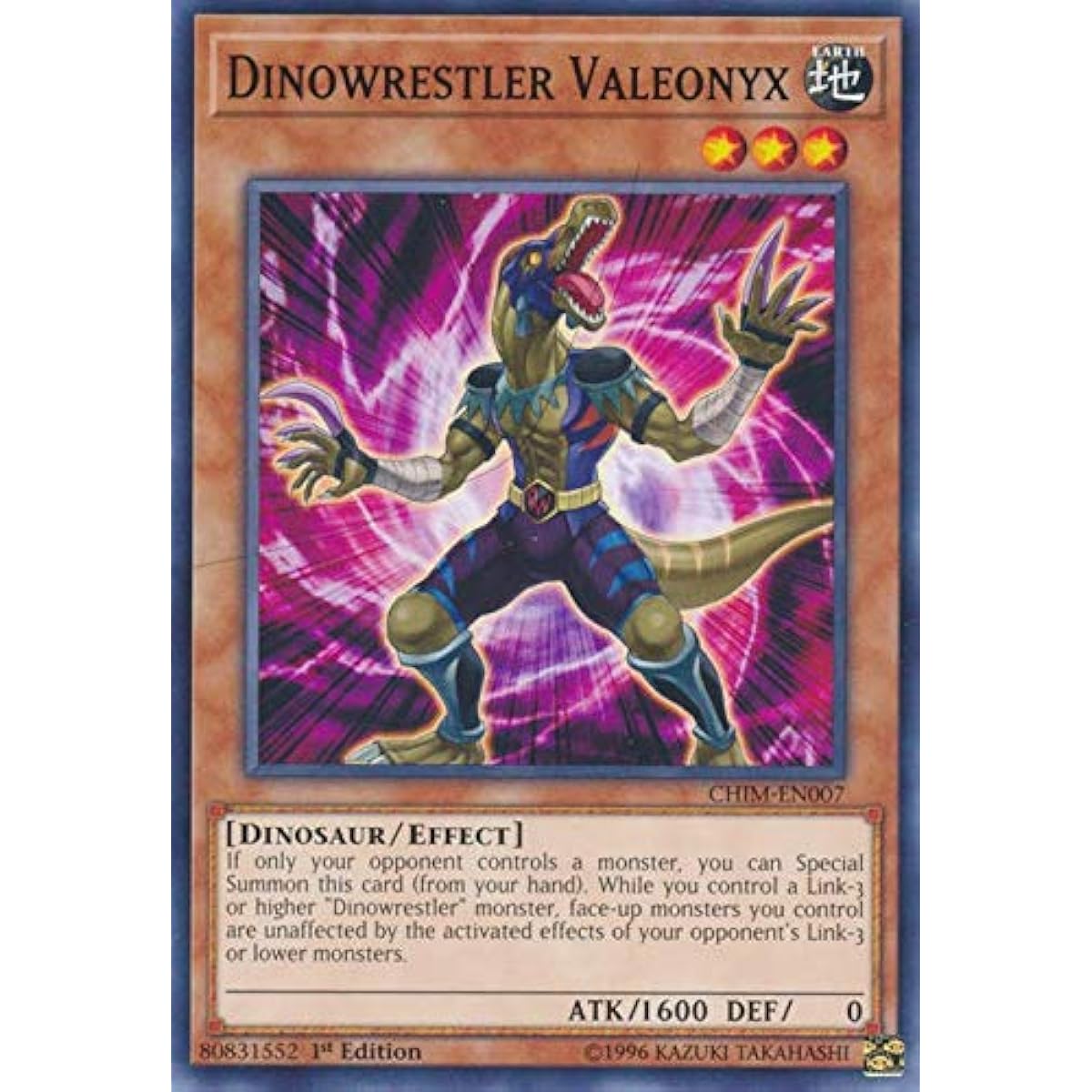'- Dinowrestler Valeonix - CHIM-EN007 - Common - 1st Edition - Chaos Impact
