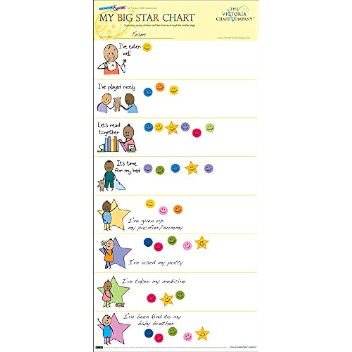 My Big Star Chart (1yr+)