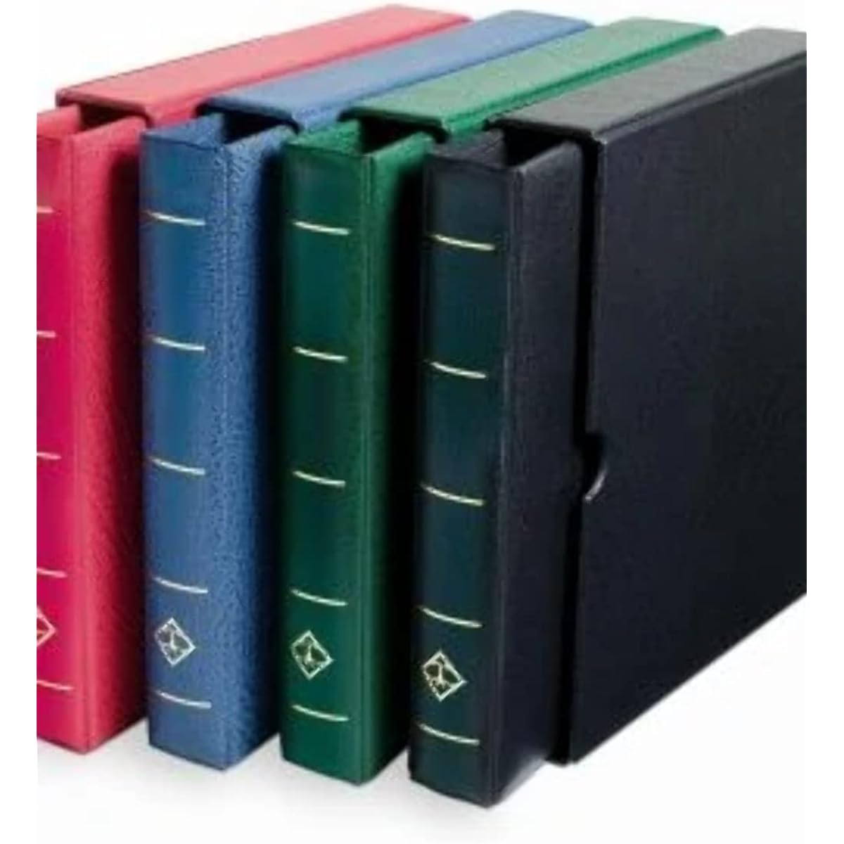 OPTIMA F ring binder, with protective case, blue