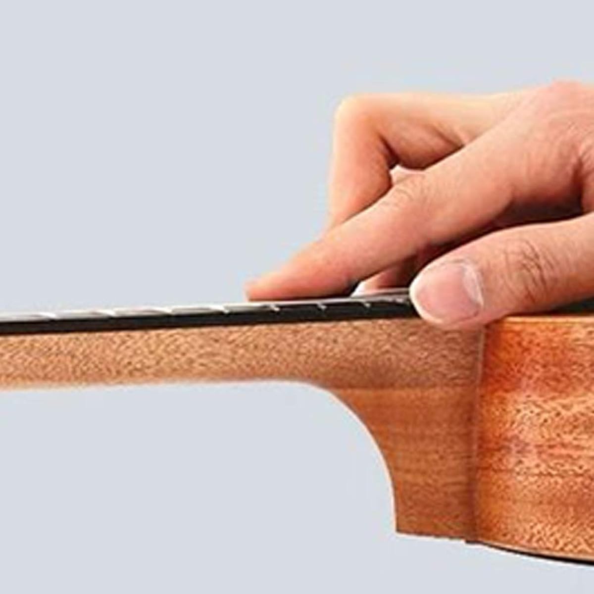 Ukulele 23 inch Ukelelen Acoustic Ukulele Hawaii Guitar Gift Includes Strings Tuner Capo Easy to carry anywhere (Color: Natural, Size: 23 inches)