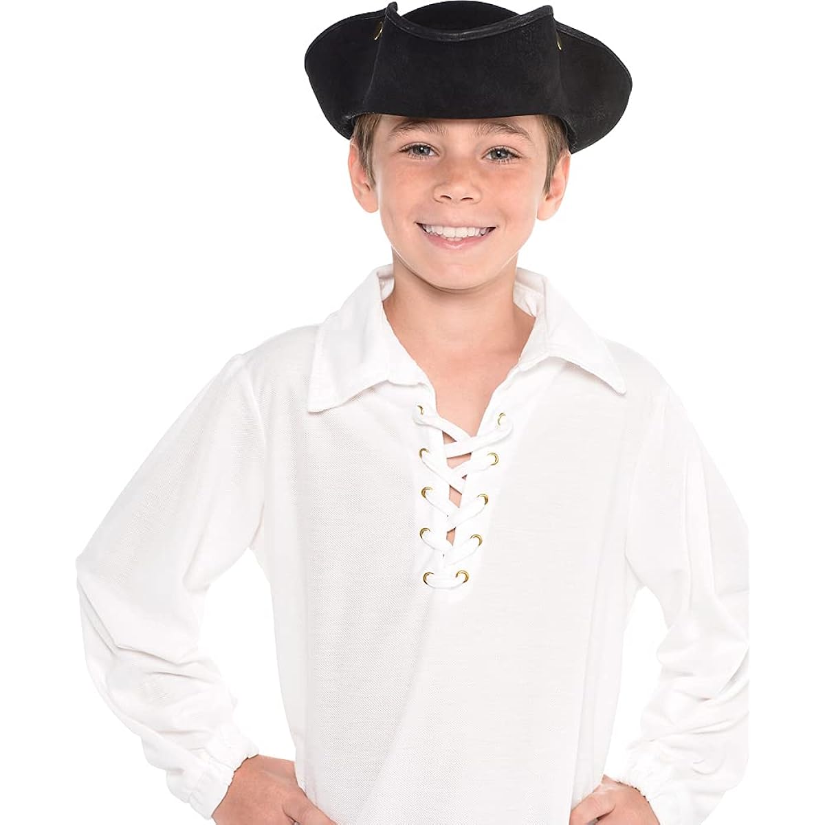 Amscan Deluxe Tricorn Hat-Child Head Wear/Gear