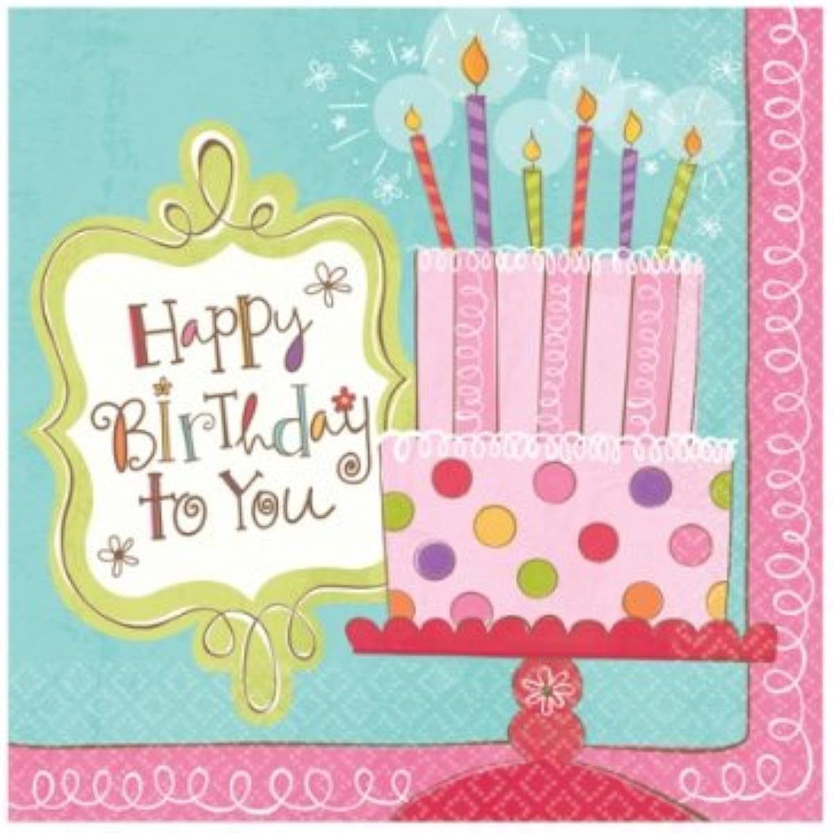 Luncheon Napkins Sweet Stuff Birthday