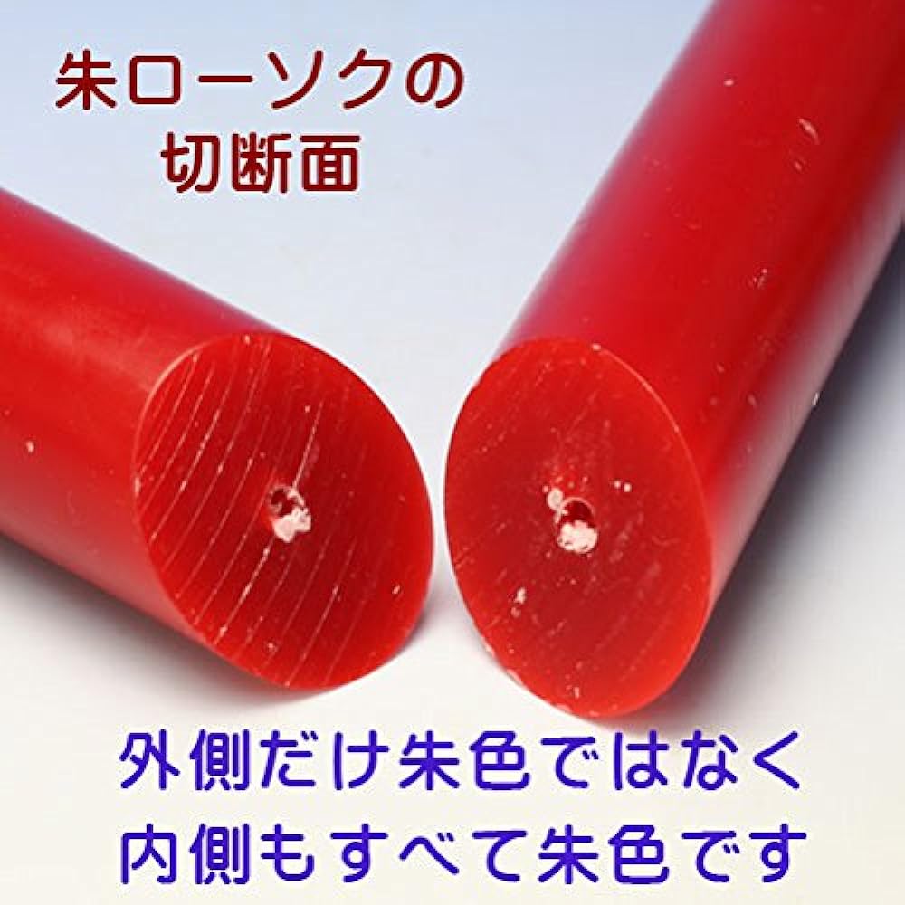 Shu Daruma Candle No. 200/2 Burning Time Approximately 70 Hours 1500g Made in Japan (Red Candle)