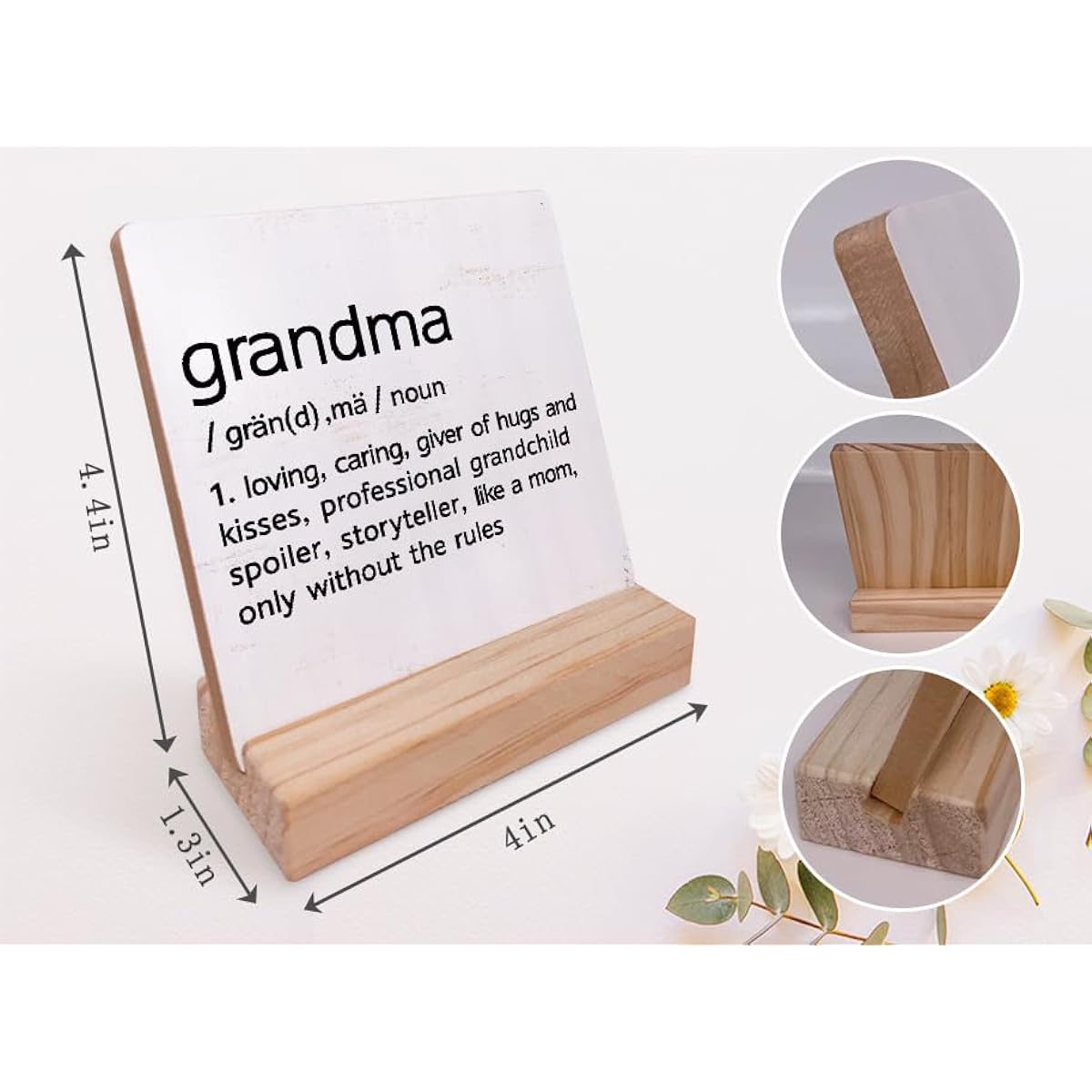 196-XQ-WSP-grandma wooden stand plaque