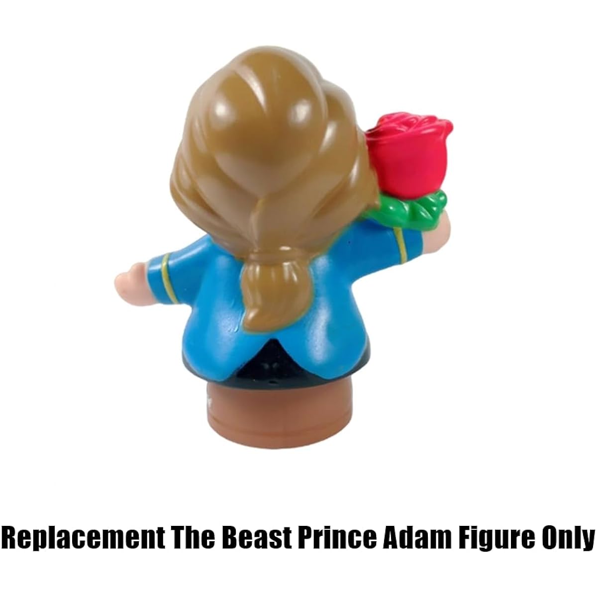 Little People Princess Musical Dancing Palace Playset Replacement Parts - The Beast Prince Adam Figure ~ Holding a Rose ~ Talking Castle Base ~ Inspired by Beauty and the Beast