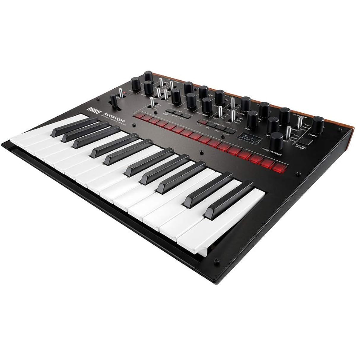 KORG - Monophonic Analog Synthesizer monologue-BK Black + Genuine Soft Case MP-MONOLOGUE-BK + Genuine AC Adapter KA-350 Set