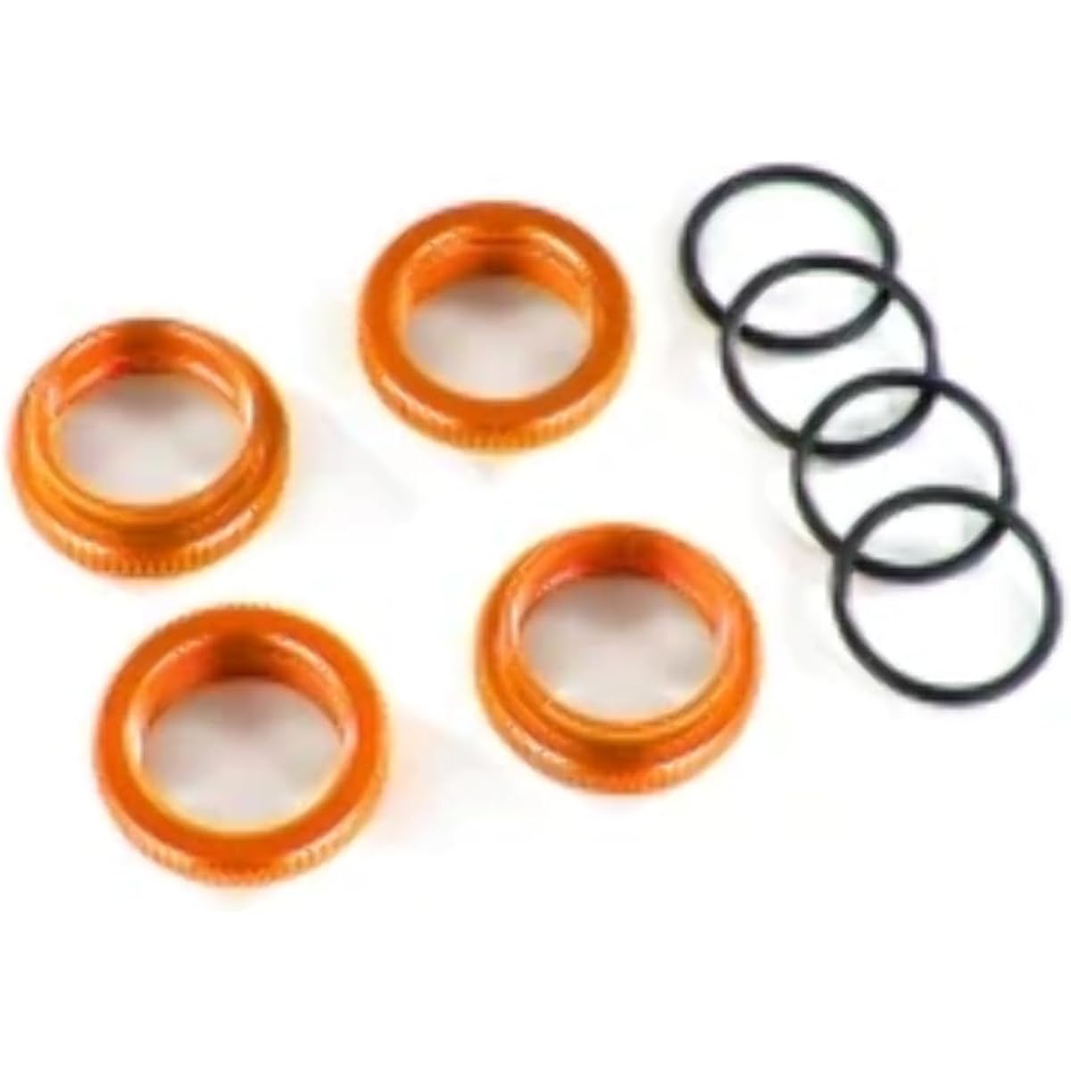 Traxxas 8968A Spring Retainer (Adjuster), Orange Anodized Aluminum, GT-Maxx Shock(4)