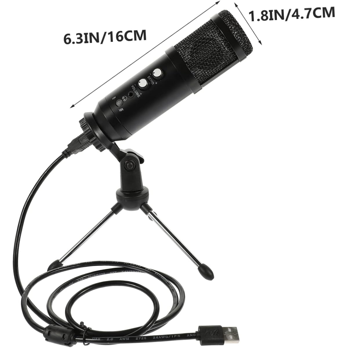 VICASKY 4-piece set USB microphone studio microphone kit chat microphone wireless microphone condenser microphone condenser microphone