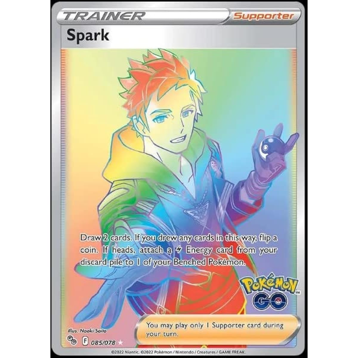 Spark 085/078 - Pokemon Go - Full Art - Secret Rare - Rainbow