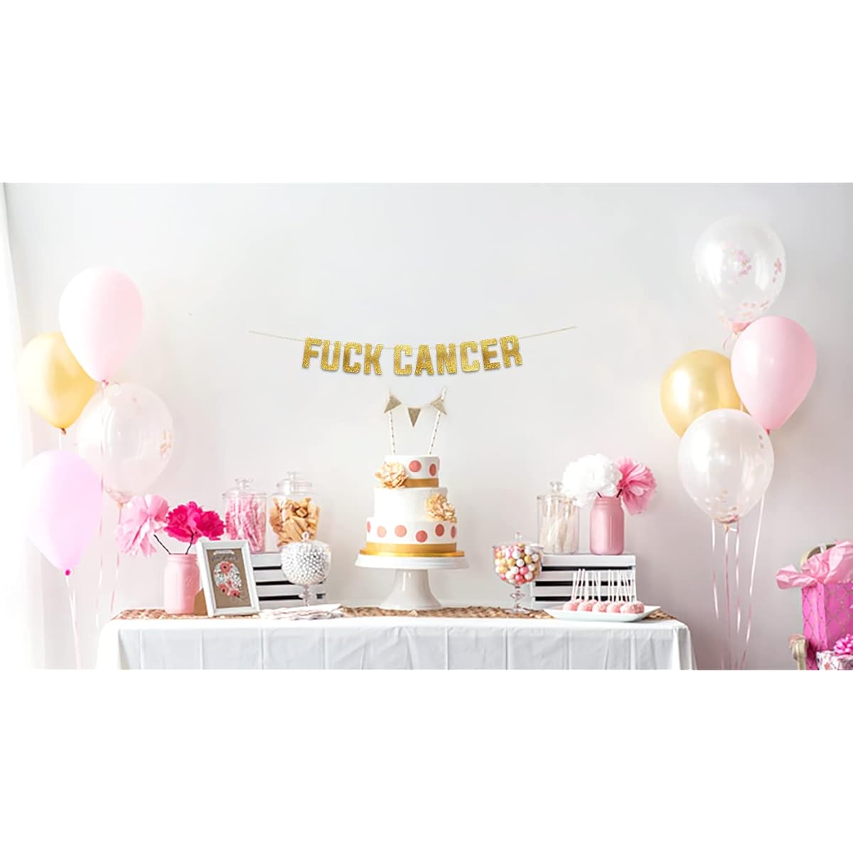 Cancer Survivor Party Decorations Cancer Free Party Banner Supplies