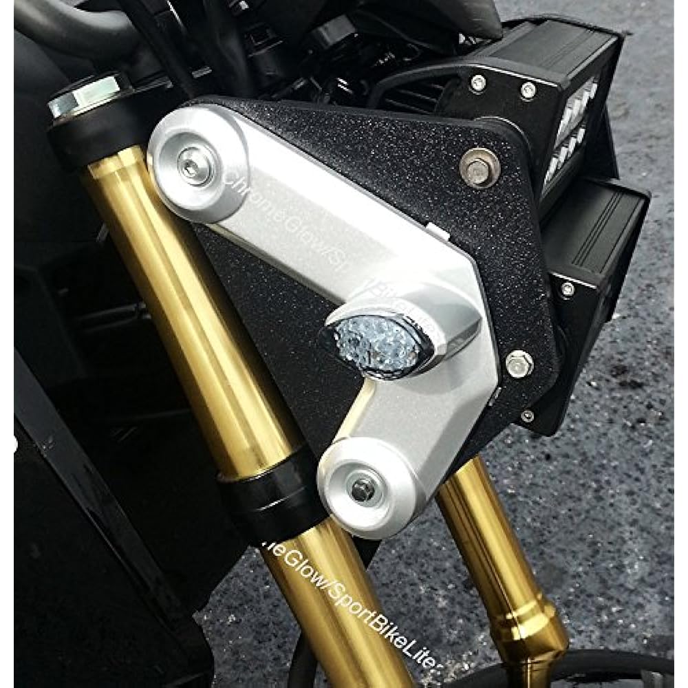 Honda Grom MSX125 Flush Mount Front LED Turn Signal Kit Flasher Relay Included GROM-TURNSIGNALS3-C/Flash02