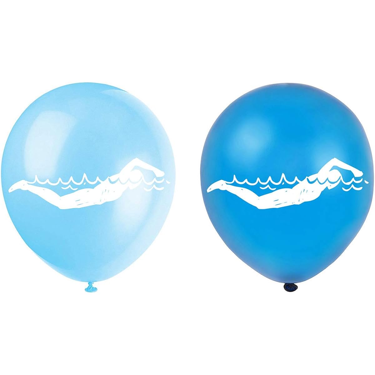Swimming Latex Balloons 12 Inches (16 Pieces) Swimming Birthday Party Decorations