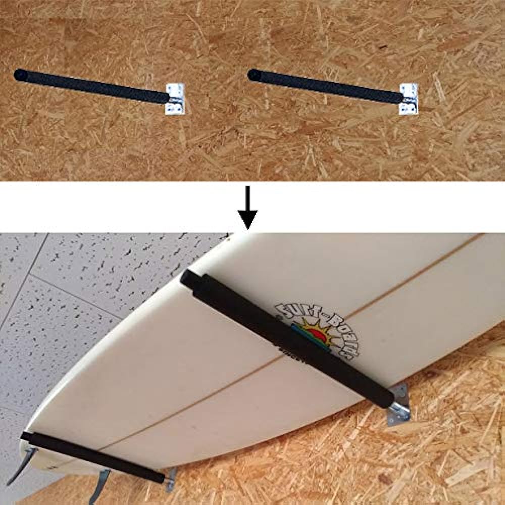 CAP wall-mounted board rack L for both shortboard and longboard surfboard rack