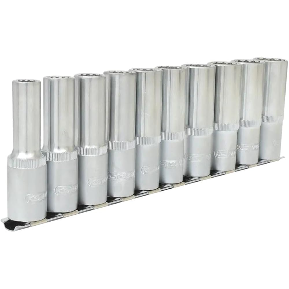 KS TOOLS 1/2" 12 Point socket set deep 10 pcs 917.1750