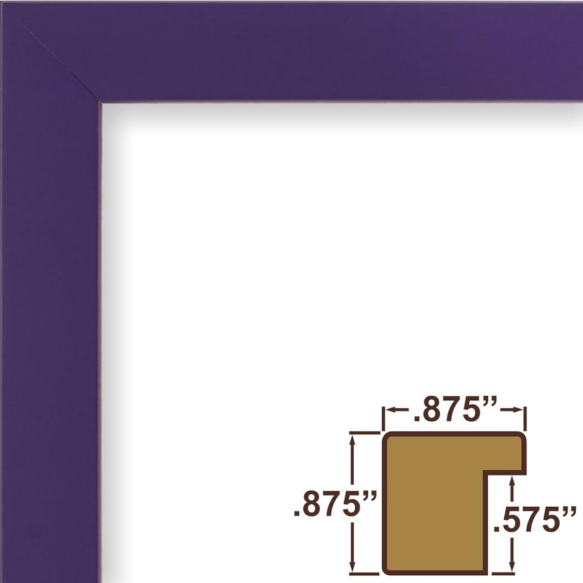 Craig Frames Confetti 16 x 20 Inch Modern Purple Picture Frame with Matte Finish for Displaying 11 x 14 Inch Photos