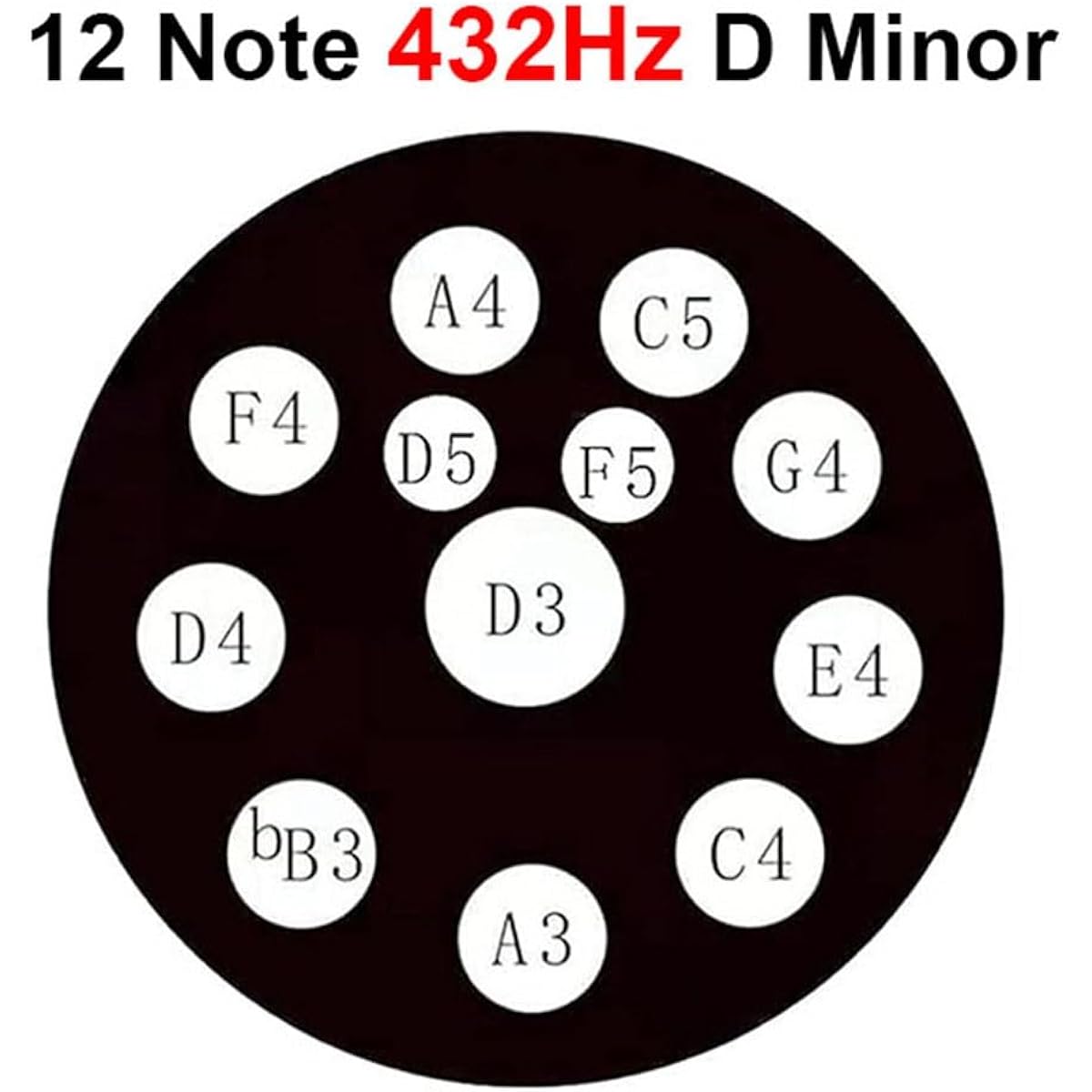 Handpan Drum Instrument D Minor 432Hz/440Hz 12 Notes 58cm Steel Drum with Soft Handpan Case Durable Stand Mallet and Dust-Free Cloth Golden Spiral (Size : 432Hz)