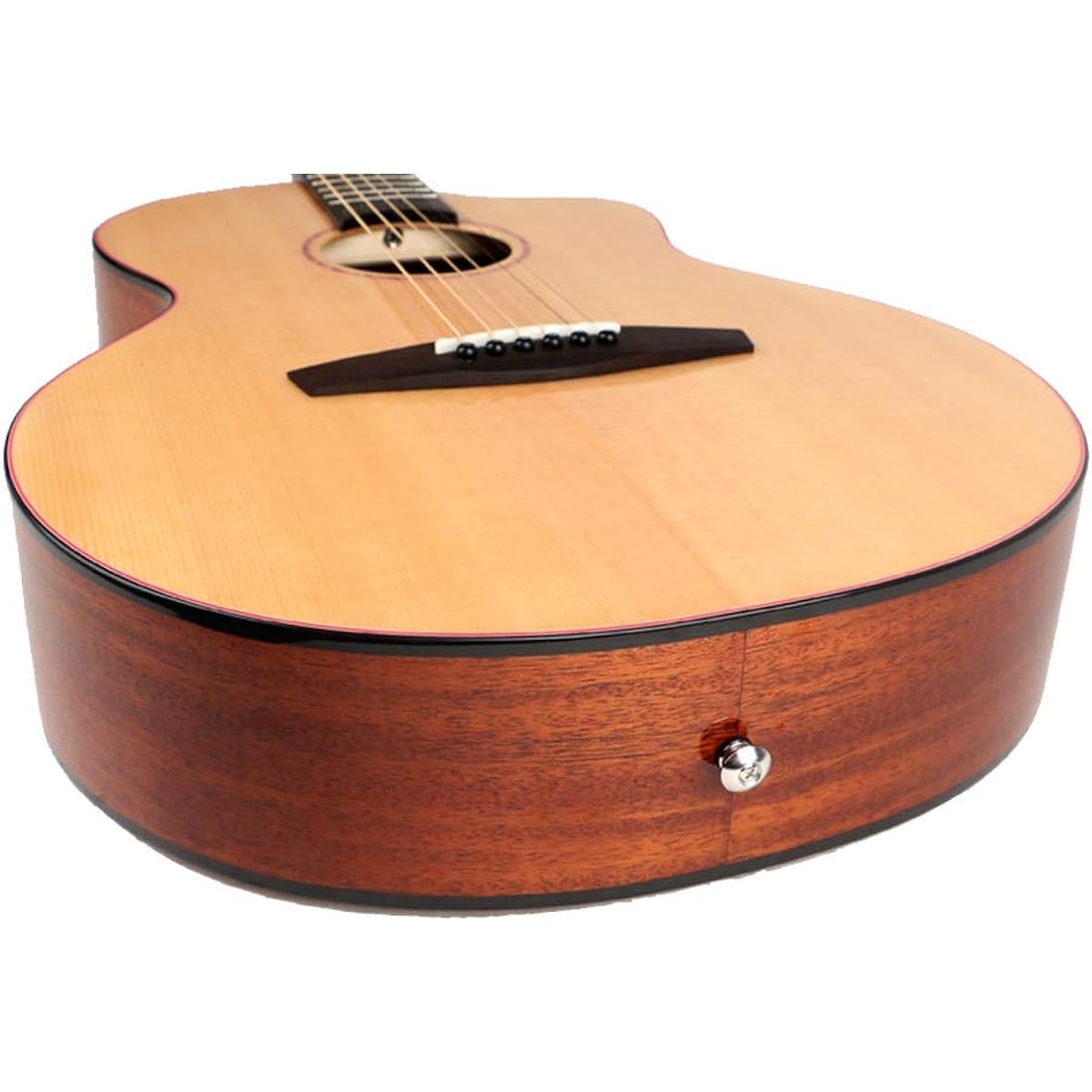 Acoustic Guitar Solid Wood Veneer Guitar with Rosewood Fretboard Full Size Acoustic Guitar Classic Guitar (Color: Natural, Size: 38 inches)