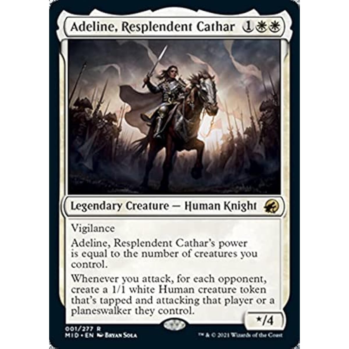Magic: The Gathering - Adeline, the Glorious Cathar (001) - Foil - Innistrad: Midnight Hunt