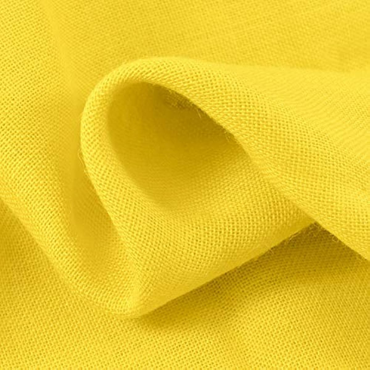 AK TRADING CO. Burlap by the Yard - 60" Wide - 100% Jute Fabric - Yellow