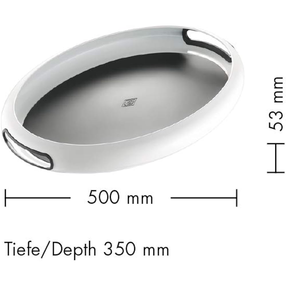 WESCO Tray Violet Size: 50 x 35 x 5.3cm Oval Tray SPACY TRAY 322102-36