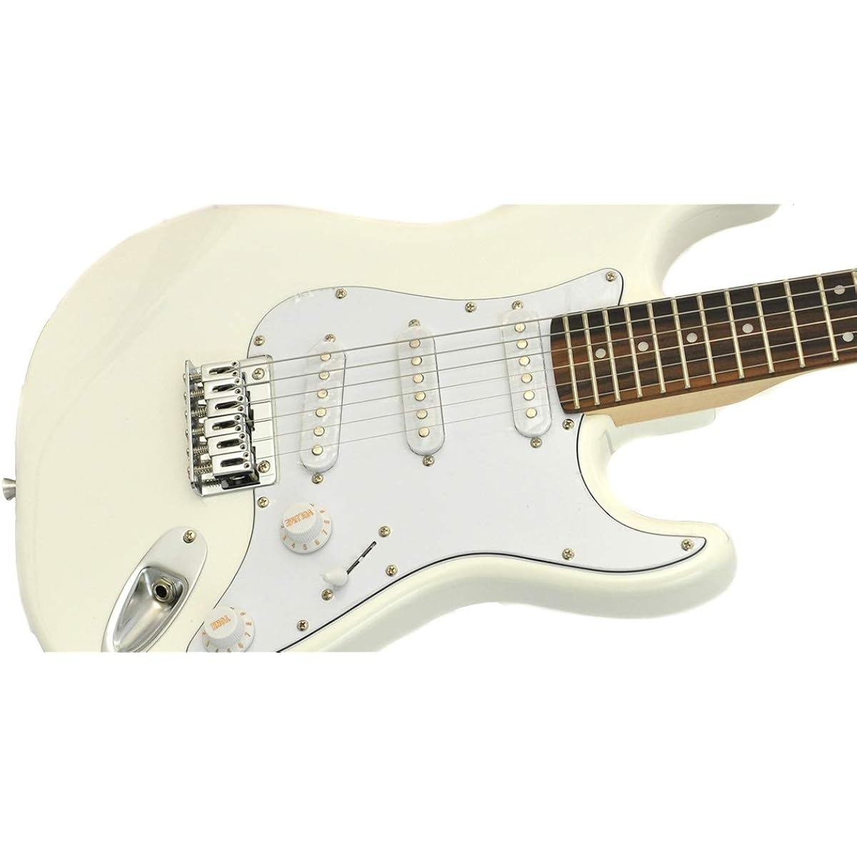 PLAYTECH ST025 WHITE Electric Guitar 570mm Scale Mini Guitar
