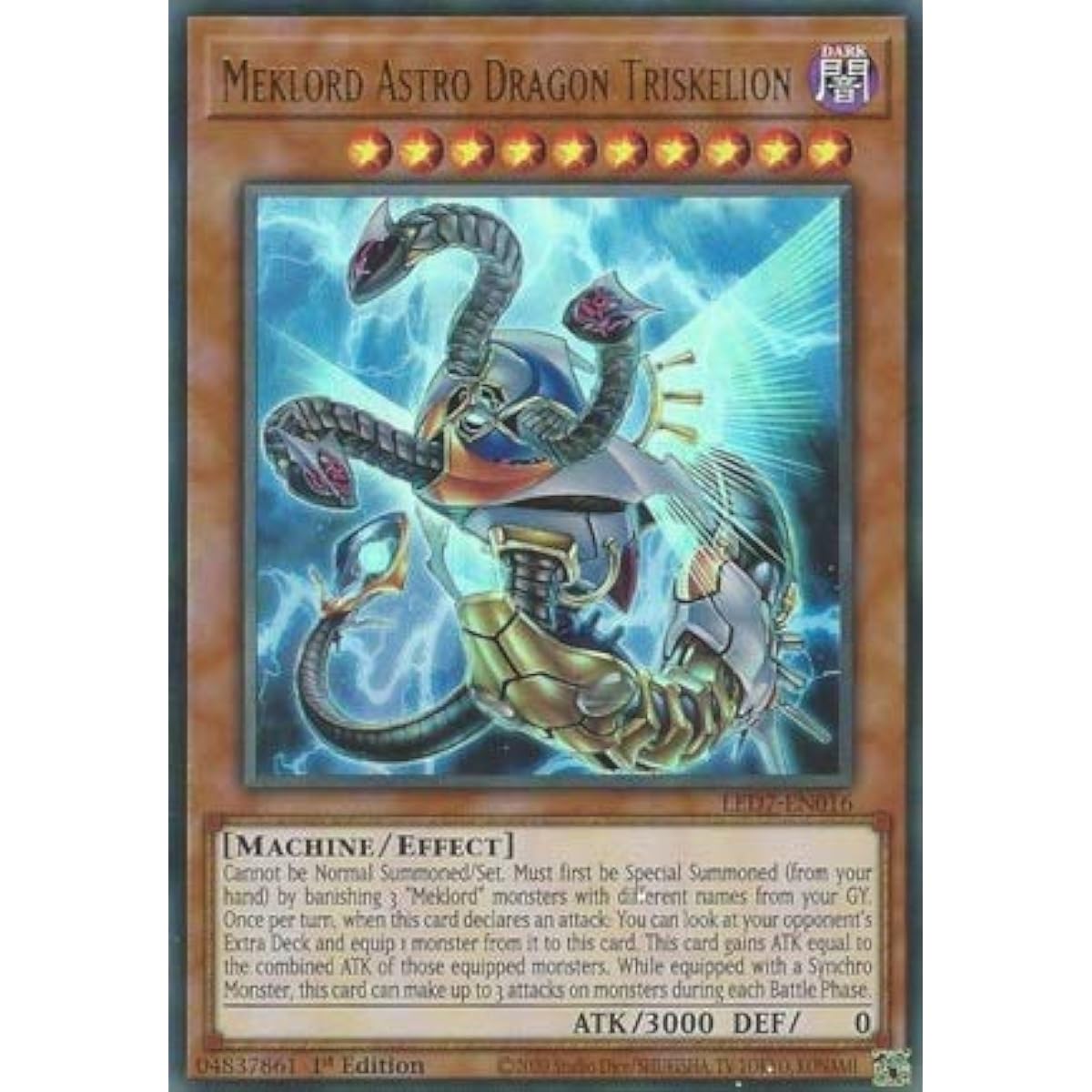 Mekulord Astro Dragon Triskelion - LED7-EN016 - Ultra Rare - 1st Edition