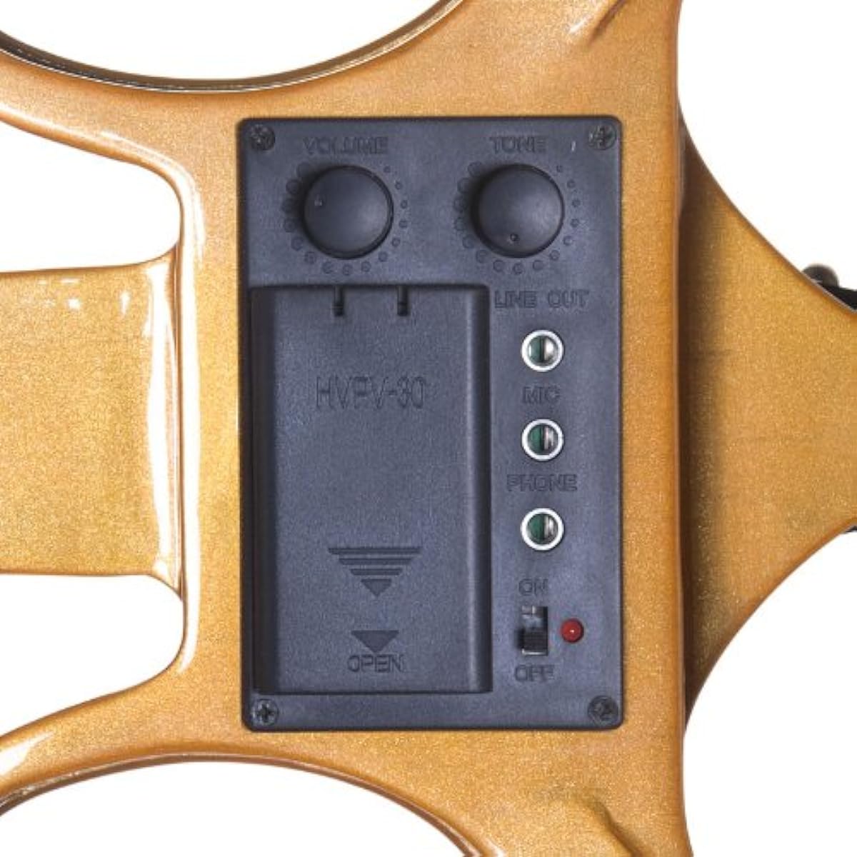 Cecilio L3/4CEVN-L1Y Left-Handed Solid Yellow Maple Metallic Electric Violin with Ebony Fittings Style 1