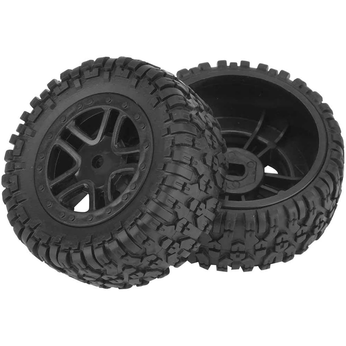 Woyisisi PXtoys RC Truck Tire Wheel Tyre with Hub for 9301 1/18 Model Car 2pcs