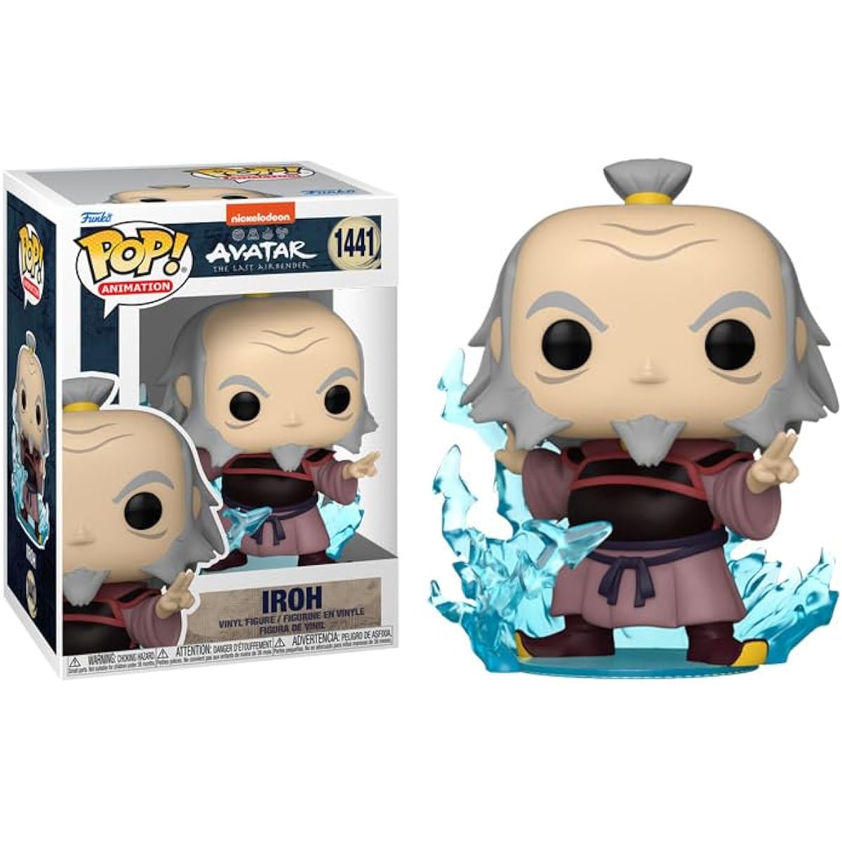 POP Animated: Avatar The Last Airbender - Lightning Funko and Iroh Vinyl Figure (Includes Compatible Box Protector Case) Multicolor 3.75