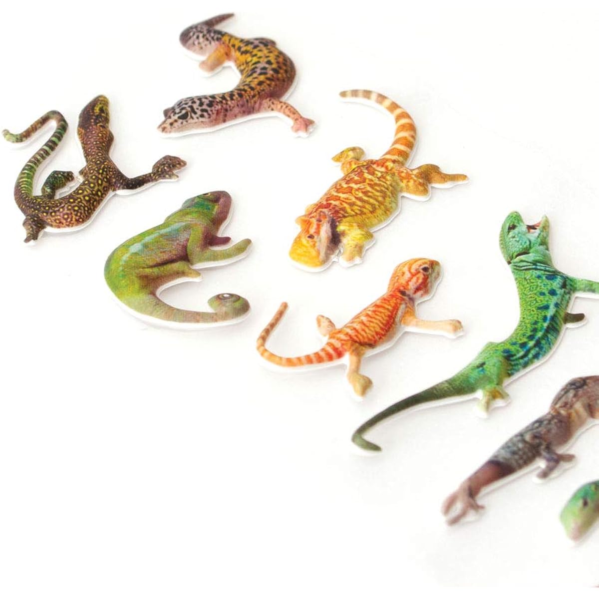 Playhouse Leapin' Lizards Soft Puffy Sticker Sheet 9 Pieces