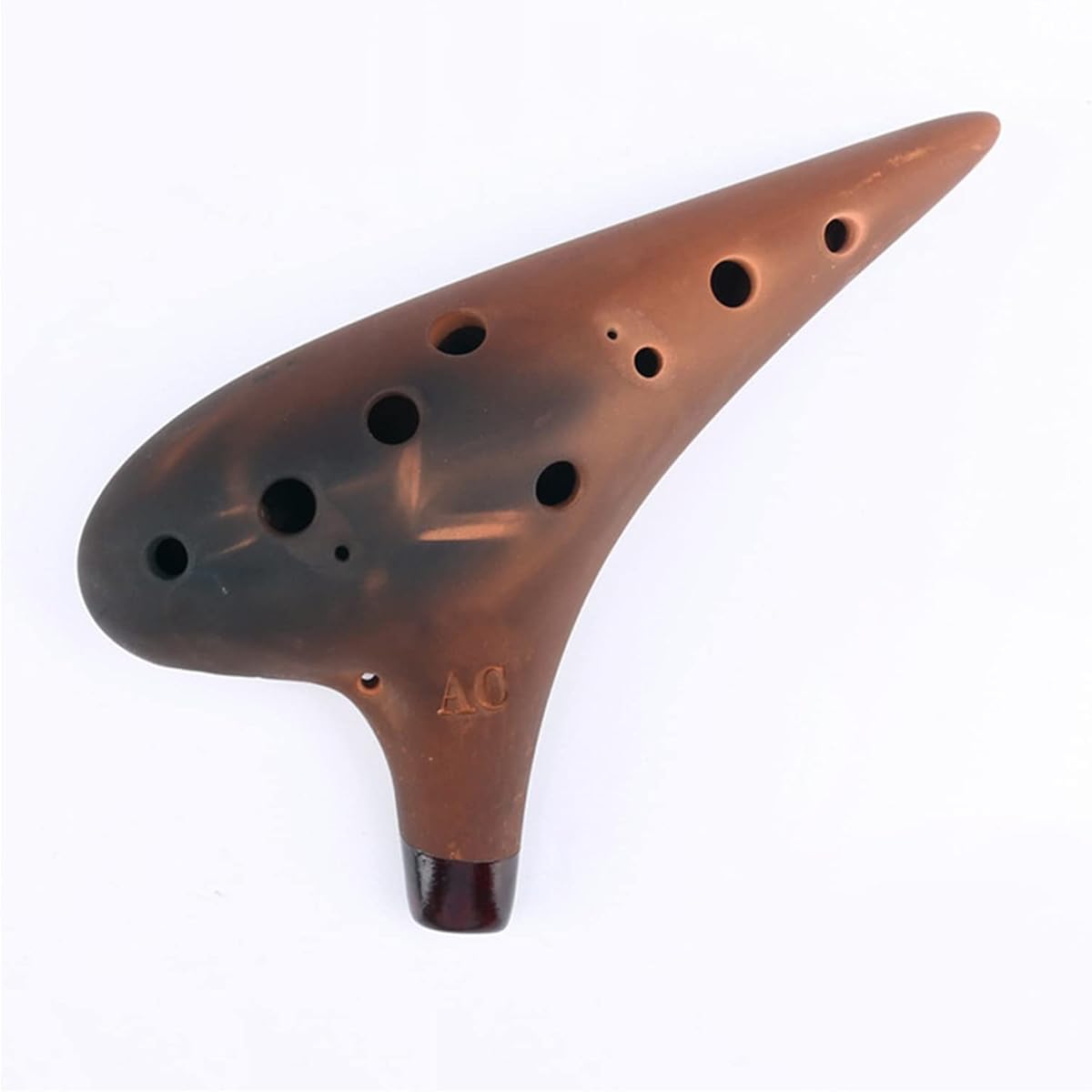 Professional Smoked Ocarina 12 Holes Ceramic Ocarina Adult Beginner Ocarina Musical Instrument Ocarina Instrument (Ac)