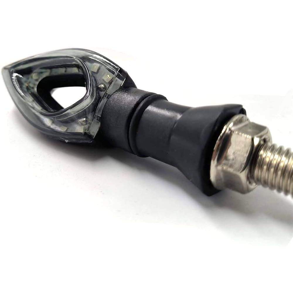 VRWEARE 2pcs 12V Universal LED Motorcycle Turn Signal Turning Indicator Turn Signal Rear Front Compatible with Motorcycle Harley Cruiser Honda Kawasaki Yamaha Suzuki BMW