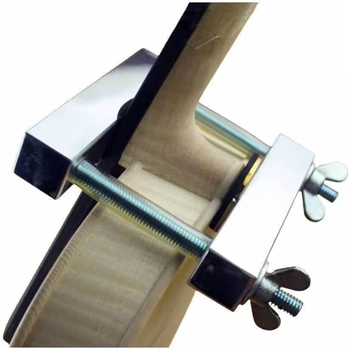 TUOREN Violin Repair Clamp Adjustable Violin Neck Fingerboard Tightening Clamp Clip Violin Making Routier Tools Silver