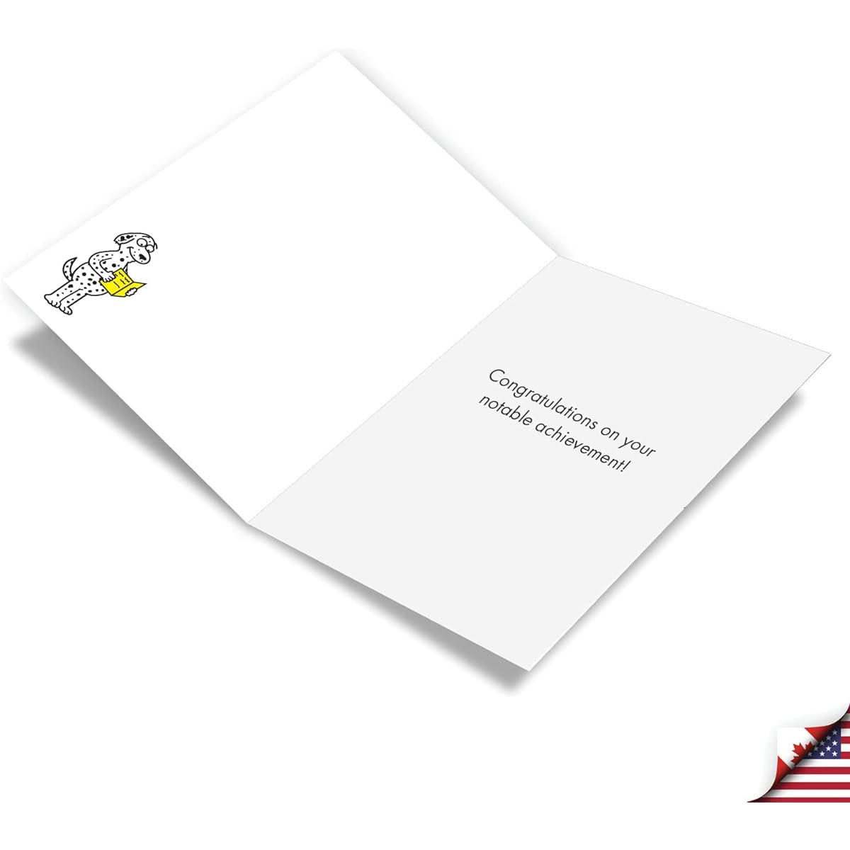 NobleWorks Humorous Congratulations Paper Cards with 5" x 7" Envelopes (1 Card) Congats Good Luckable Notable Achievement C10267CGG