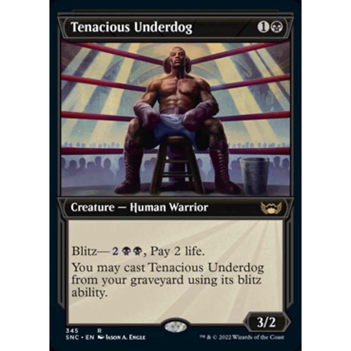 Magic: The Gathering - Tenacious Underdog (345) - Showcase - City of New Capena