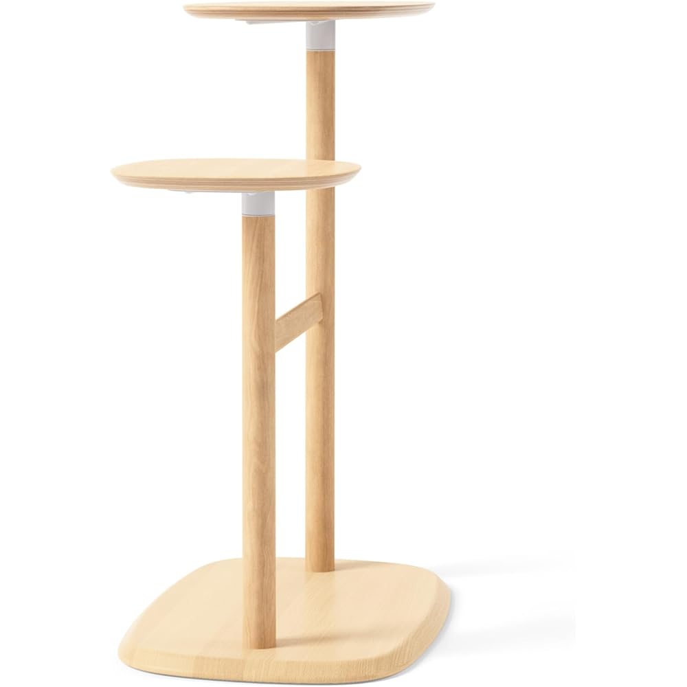 umbra Swibo Side Table, Natural Wood, Interior Table, Side Table, Stylish, Simple, Wood Grain, Accessory Holder, Organizing, Bedroom, Living Room, Convenient, Rotating, Natural Wood 21013759390